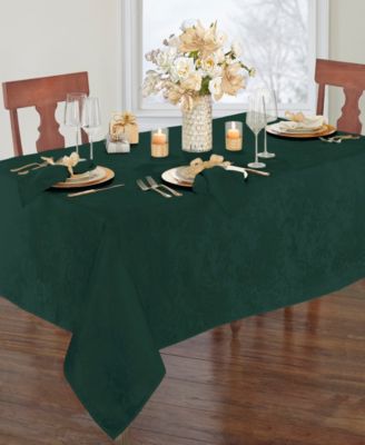 Elrene - Poinsettia  Jacquard Holiday Tablecloth
