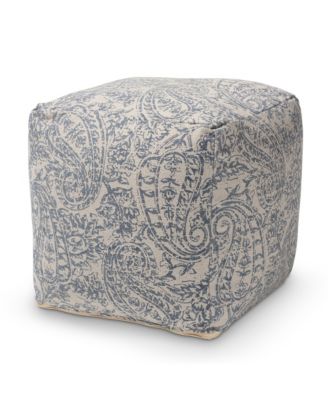 Furniture - Juvita Pouf Ottoman, Quick Ship