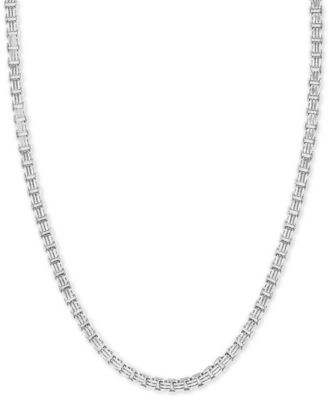 EFFY Collection - Men's Box Link 22" Chain Necklace in Sterling Silver