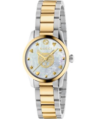 Gucci - Women's Swiss G-Timeless Two-Tone Stainless Steel Bracelet Watch 27mm