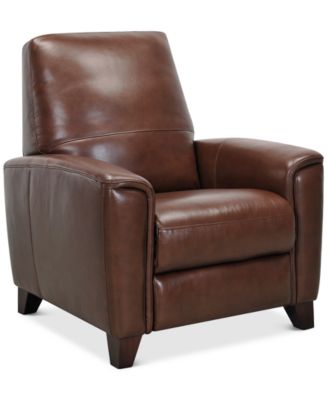 Furniture - Brayna 35" Leather Pushback Recliner