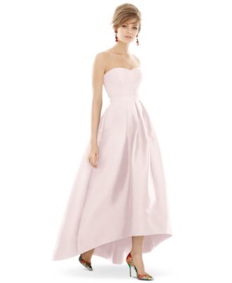 Alfred Sung - Strapless High-Low Maxi Dress