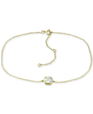 Giani Bernini - Cubic Zirconia Bezel Ankle Bracelet