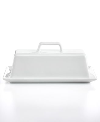 The Cellar - Whiteware Covered Butter Dish