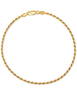 Giani Bernini - Rope Link Ankle Bracelet in 18k Gold-Plated Sterling Silver