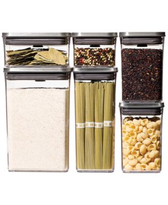 OXO - Steel Pop Food Storage Containers, Set of 6
