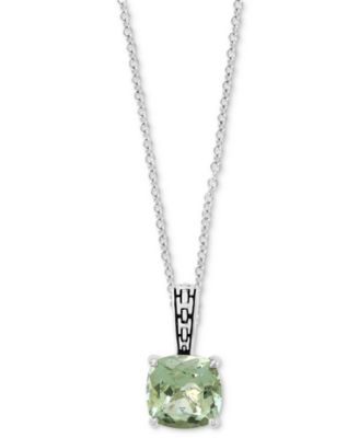 EFFY Collection - Green Quartz 18" Pendant Necklace (3-3/4 ct. t.w.) in Sterling Silver