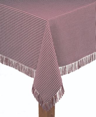 Lintex - Homespun Wine 100% Cotton Tablecloth 60"X84"