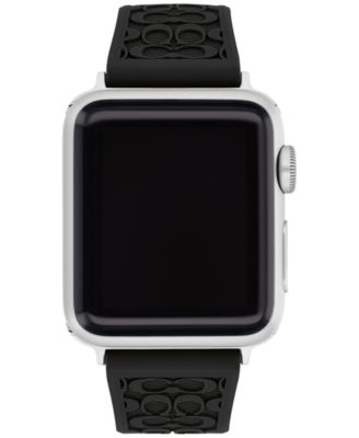 COACH - Black Rubber 38/40mm Apple Watch&reg; Band