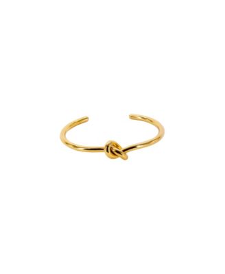OMA THE LABEL - Philo Knot Bangle  in 18K Gold-Plated Brass
