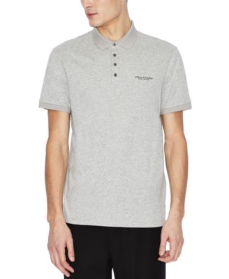 A|X Armani Exchange - Men's Regular-Fit Logo-Print Polo Shirt