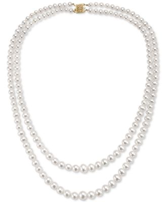 EFFY Collection - Cultured Freshwater Pearl (5mm) 19" Layered Necklace