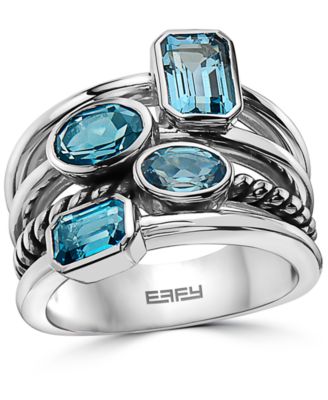 EFFY Collection - London Blue Topaz Statement Ring (3-1/20 ct. t.w.) in Sterling Silver