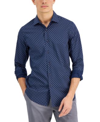 Alfani - Men's Mini Medallion Print Shirt