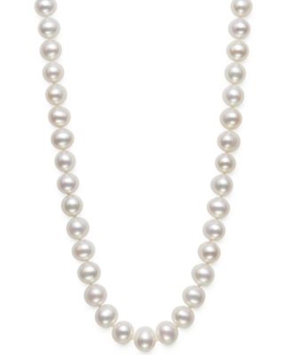 Belle de Mer - AA Cultured Freshwater Pearl Strand Necklace (7-1/2-8-1/2mm)