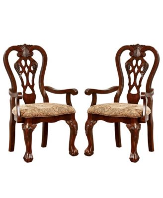 Furniture of America - Wilson Arm Chair (Set Of 2), Quick Ship