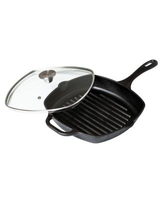 Victoria - Glass Lid with Stainless Steel Knob for 10" Grill Pan