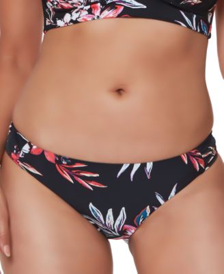 Bar III - Floral-Print Hipster Bikini Bottoms