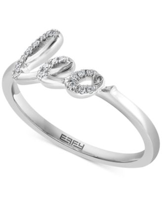 EFFY Collection - Diamond Zodiac Leo Ring (1/20 ct. t.w.) in Sterling Silver