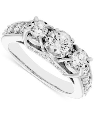 Macy's Brand - Diamond 3-Stone Ring 1 1/2 ct. tw in 14K White Gold