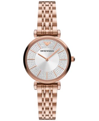 Emporio Armani - Women's Rose Gold-Tone Stainless Steel Bracelet Watch 32mm