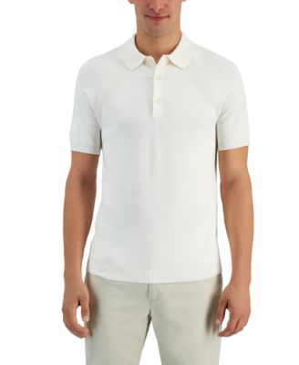 Alfani - Men's Regular-Fit Sweater-Knit Polo Shirt