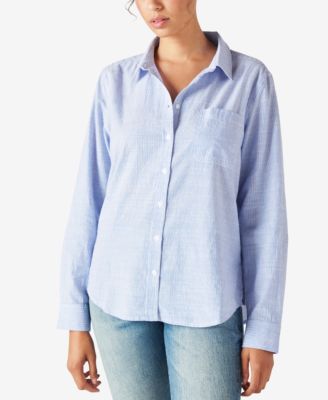 Lucky Brand - Cotton The Boyfriend Button-Down Shirt