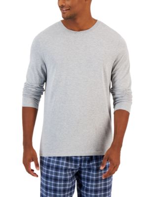 Club Room - Men's Solid Long-Sleeve Pajama Top T-Shirt