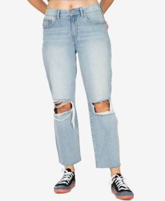 Rewash - Juniors' Straight-Leg Ripped Jeans