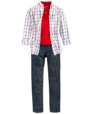 Tommy Hilfiger - Boys' Polo, Shirt & Jeans