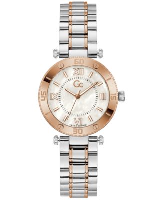 GUESS - Women's Swiss Two-Tone Stainless Steel Bracelet Watch 34mm