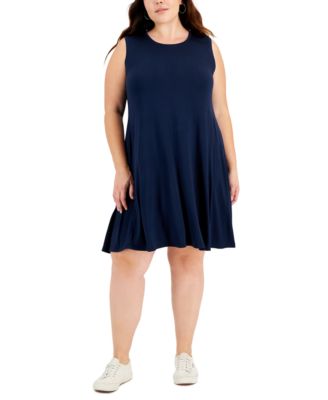 Style & Co - Plus Size Sleeveless Swing Dress