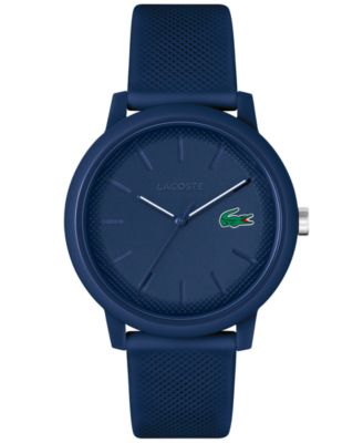 Lacoste - Men's 12.12 Blue Silicone Strap Watch 42mm