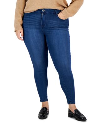 Celebrity Pink - Plus Size Outsiders Wash Super-Soft Skinny Jeans