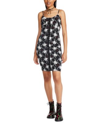 Betsey Johnson - Women's Printed Pont&eacute;-Knit Slip Dress