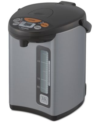 Salton - Micom 3.0L Water Boiler & Warmer Silver Dark Brown
