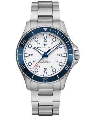 Hamilton - Men's Swiss Automatic Khaki Navy Scuba Stainless Steel Bracelet Watch 43mm