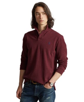 Polo Ralph Lauren - Men's Classic-Fit Mesh Long-Sleeve Polo Shirt