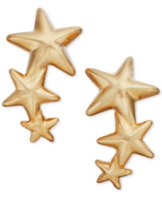 Macy's Brand - Triple Star Stud Earrings in 14k Gold