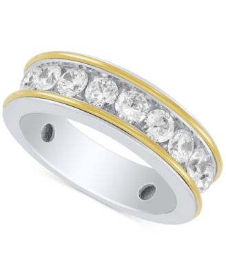 Grown With Love - Men's Lab Grown Diamond Band (1-1/2 ct. t.w.) in 10k Gold & White Gold