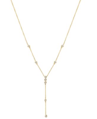 EFFY Collection - Diamond Bezel 18" Lariat Necklace (1 ct. t.w.) in 14k Gold