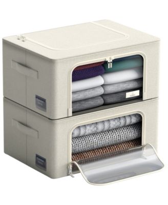 Sorbus - Small 2-Pc. Storage Box with Window