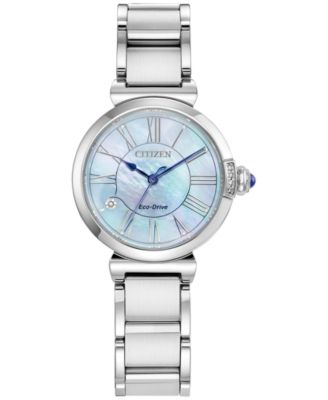 Citizen - Women's Diamond Accent Stainless Steel Bracelet Watch 30mm