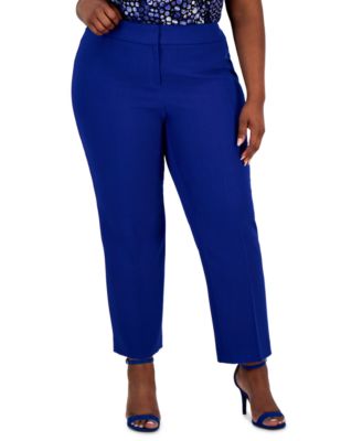 Kasper - Plus Size Straight-Leg Pants