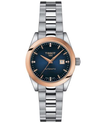 Tissot - Women's Swiss Automatic T-My Lady Diamond Accent Stainless Steel Bracelet Watch 26mm