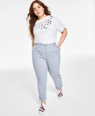 Tommy Hilfiger - Plus Size Striped Pants