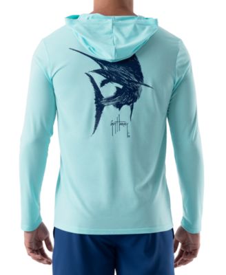 Guy Harvey - Men's Scribble Marlin Cationic Performance Hoodie
