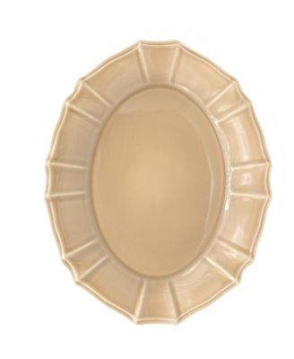 Euro Ceramica - CHLOE OVAL PLATTER IN TAUPE