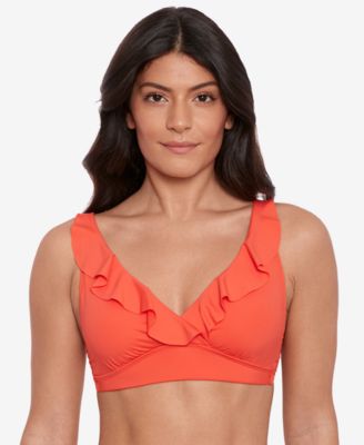 Lauren Ralph Lauren - Beach Club Solid Ruffle Underwire Bikini Top