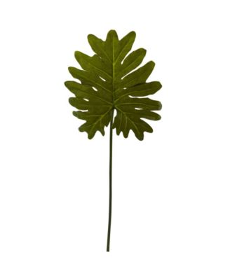 Nearly Natural - 12-Pc. Selloum Philo Single Leaf Artificial Stem Set